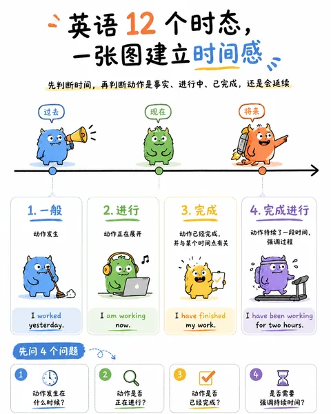 英语 12 个时态缩略图