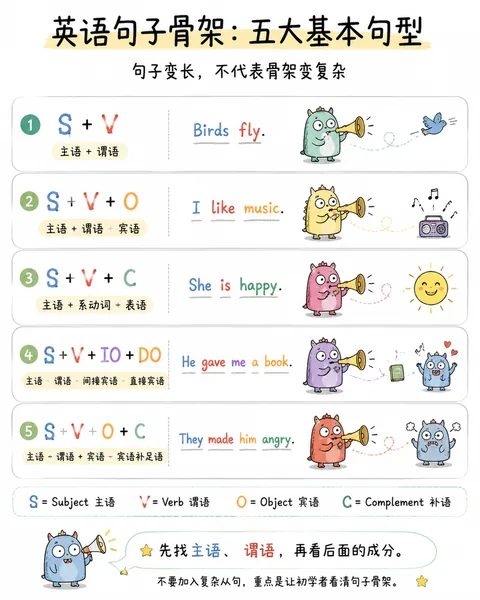 英语句子骨架缩略图
