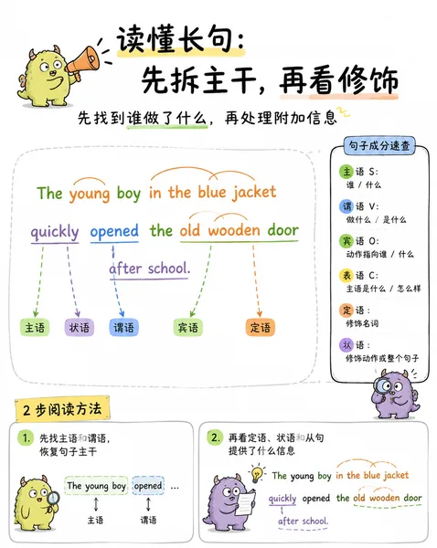 读懂长句：先拆主干缩略图